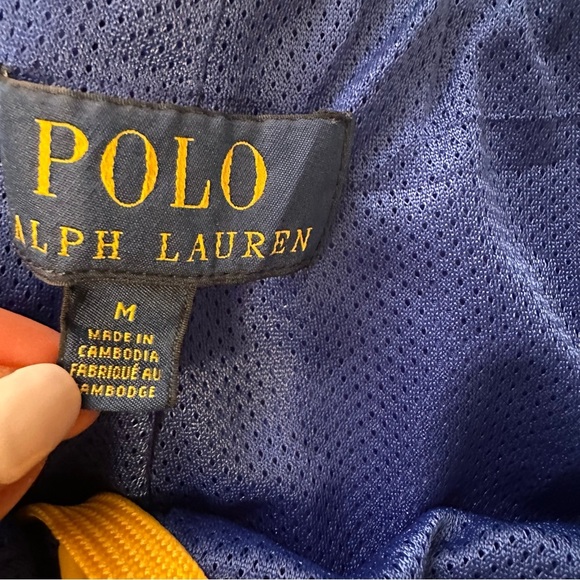 Polo Ralph Lauren Men's Royal Blue Logo Tape Track Shorts size M(e5 - Picture 4 of 14